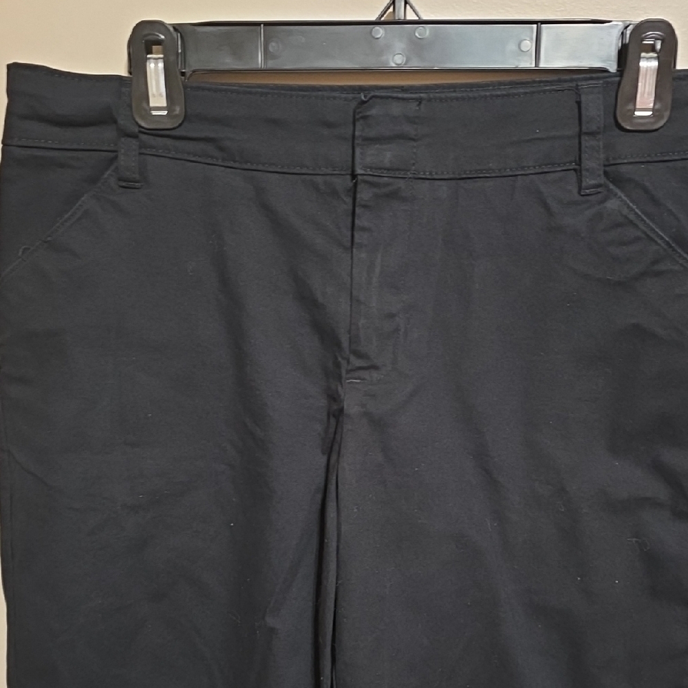 Dickies Black Women's Chino Straight-Leg Pants - Picture 2 of 8